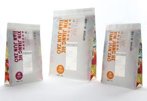 Side Gusset Flat Bottom Bags Pou nwa ti goute