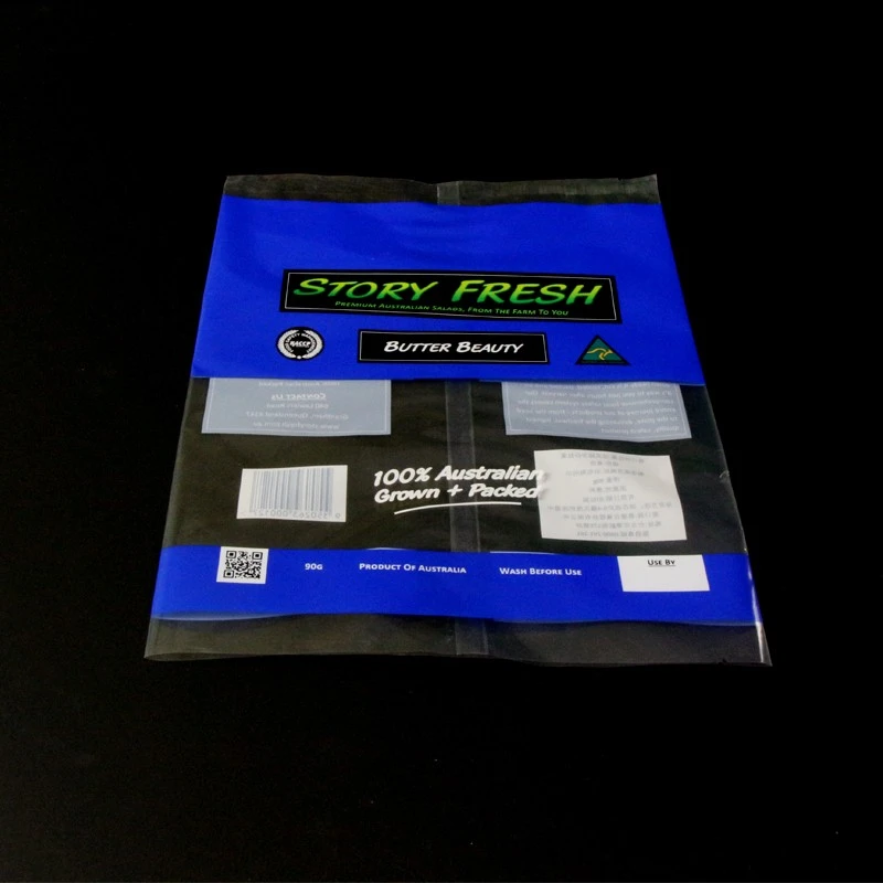 Biyo-zanmitay Fresh Legim plastik Bag Anti-bwouya Bio-friendly Fresh Vegetable Plastic Bags Anti-fog