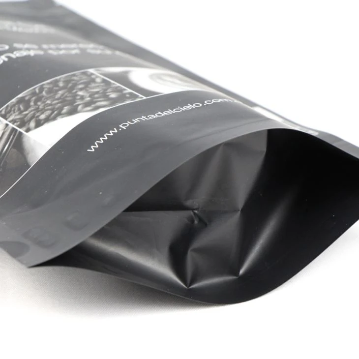 aluminum foil stand up coffee zipper pouch