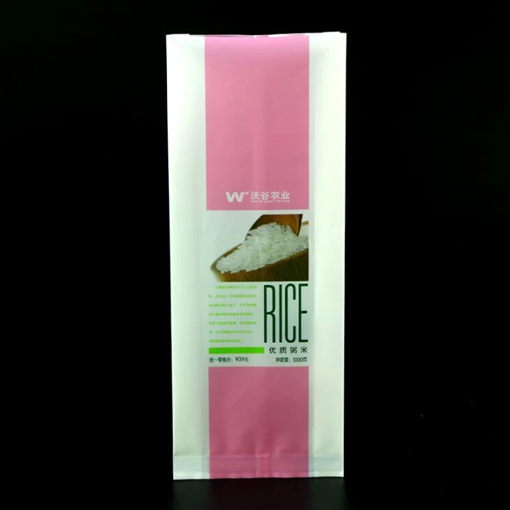 Side Guesset Vacuum Rice Plastik Packaging Bag