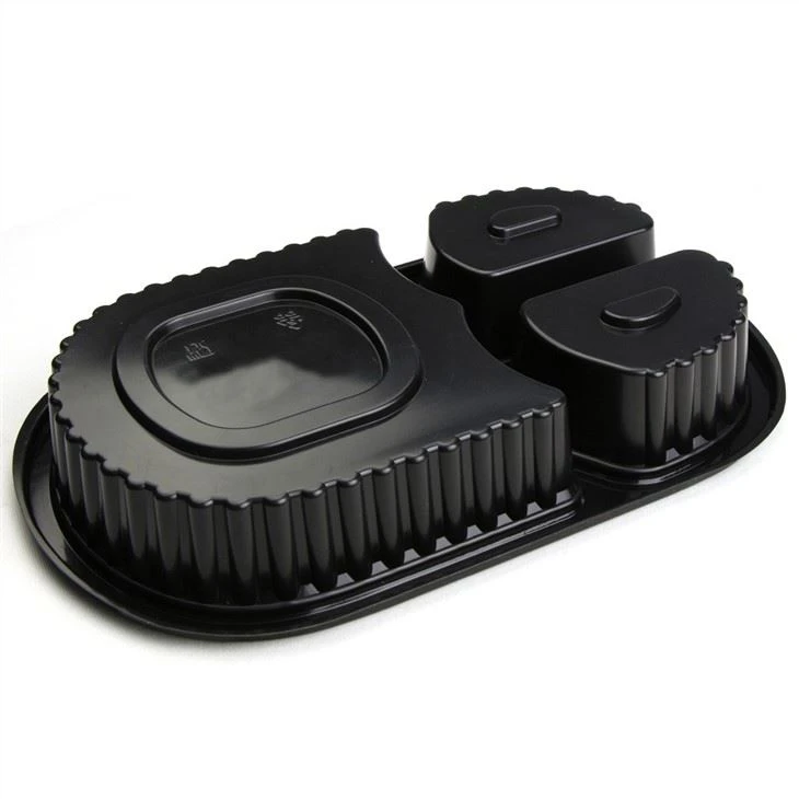 Disposable 3 Compartment Food Container