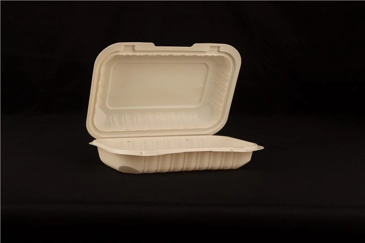 9x6 pous charnyèr pou ale Clamshell Mineral plen Takeaway Veso Manje Microwaveable