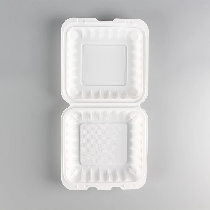 8x8 inch clamshell  food box