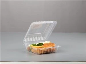 9 "x6" Transparan plastik PP Klè koulè klè pou ale pran resipyan manje
