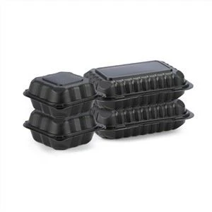 9x6inch Nwa Take Away Mikwo ond Safe Bento Box Nwa Charnières Manje Veso Jetab Plastik Bento Bento Box