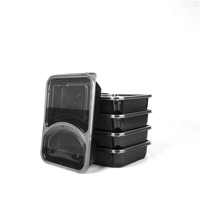 Logo Custom Mikwo ond Resipyan Manje ki an sekirite ak kouvèti Stackable Mfpp...