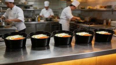Black Plastic Round Soup Bowl Black Plastic Round Soup Bowl